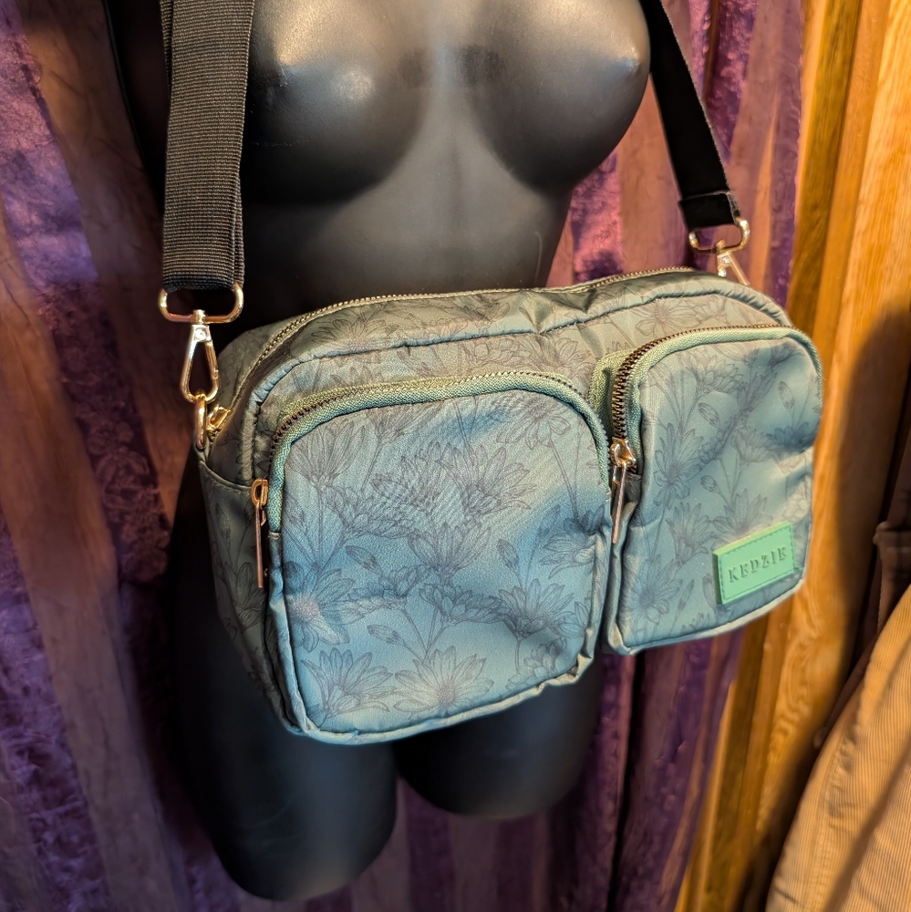 Green Floral Bag Purse Whimsygoth Fairycore Cottagecore Witch